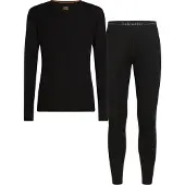 Icebreaker - Underställ - M Merino 175 Everyday LS Crewe and Leggings Set Black för UnisexUll - Storlek L - Svart