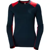 Helly Hansen - Underställ dam - W Lifa Merino Midweight Crew Navy för UnisexUll - Storlek XS - Marinblå