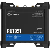 Teltonika RUT951 - Trådlös router - WWAN 3-ports-switch 2,4 GHz - 3G, 4G - DIN-skenmonterbar, bordsmonterbar, väggmonterbar