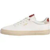 Pepe Jeans Låg sneaker 'KENTON COAST' sand / umbra / röd / vit