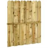 vidaXL Trädgårdsgrind 100 x 125 cm Massivt furuträ Grön