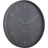 Karlsson väggklocka Petals dark grey KA6012GY