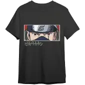 Pierrot Kakashi Eyes Naruto Shippuden T-shirt Med Korta ärmar