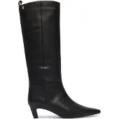 Tommy Hilfiger Kitten Heel Leather Knee High Boots