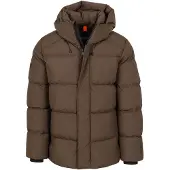 Superdry för män. M5012285A Five kappa brun (XL), Casual, Polyester