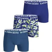Björn Borg Boxershorts - 3-pack - Blå/AOP - - 13-14 år (158-164) - Boxershorts
