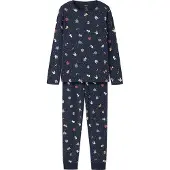 Name it Pyjamas - 2-delad - NknVismas - Marinblå Kavaj/Jul - - 12 år (152) - Pyjamas 2-delad