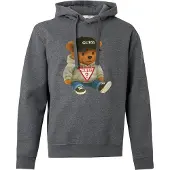 GUESS Teddy Bear Melange Huvtröja