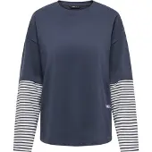 ONLY T-shirt 'ONLLANA' marinblå / plommon / vit