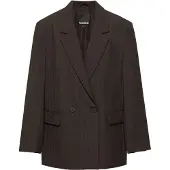 Pull&Bear Kavaj 'CRUZADA' mörkbrun / vit