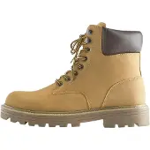 Pull&Bear Boots med snörning mörkbrun / senap
