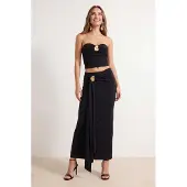 Trendyol TRENDYOLMİLLA Dam Svart Enfärgad Maxi Bodycon Kjolar