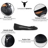 Windsor Smith Black Leather Bellarina Mocassin Flat Shoes - Babydoll