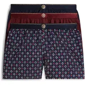 Tommy Hilfiger 3 Pack TH Crest Woven Boxer Shorts