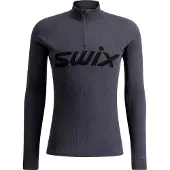 Swix RaceX Merino Half Zip, Herr, Mörkgrå