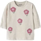 Name it T-shirt 'NBFLAMAIA' beige / chamois / ljusgrön / gammalrosa
