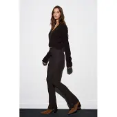 Dilvin Hög midja flare leggings med knapppdetailj