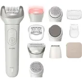 Philips BRE750/00, grå, 32 pincetter, peeling, rakning, rulle för utjämning vid pedikyr, 70 400 varv per minut, batteri, inbyggt batteri