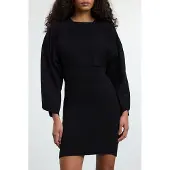 Trendyol TRENDYOLMİLLA Dam Svart Enfärgad Kort / Mini Lång Casual Bodycon Klänningar