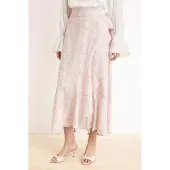 Trendyol Modest Dam Rosa Blommig Maxi A-linje Sarong Modest Kjolar