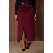 Trendyol Dam Lila Enfärgad Maxi Plus size Kjolar