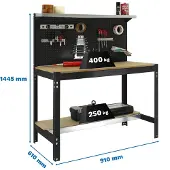 Simon Rack Simonwork (bancos De Trabajo) Bt3 Arbetsbänk 1445x910x610 Mm