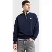Tommy Hilfiger Tommy Jeans Tommy Badge Relaxed Quarter Zip Sweatshirt