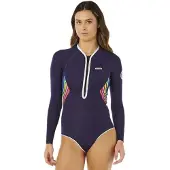 Rip Curl G-bomb 1.5 Mm Full Spring Långärmad Shorty Med Dragkedja Fram För Dam
