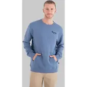 Hurley Fleece Top Printing Press Pasages Crew Tröja grey teal, S