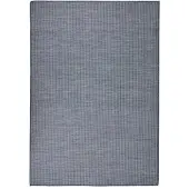 vidaXL Utomhusmatta plattvävd 140x200 cm blå