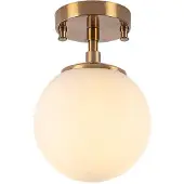 Opviq Taklampa Atmaca 10220 , dimbar, Brun / mässing, Vardagsrum / matsal, Glas, Taklampa