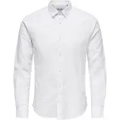 Only & Sons Skjorta 'ONSCaiden' vitmelerad
