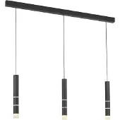 Pure Pendellampa Vega, Svart, Vardagsrum / matsal, Aluminium / grå / zink, Modern