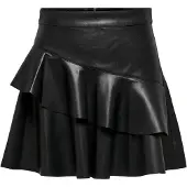 ONLY Emma Faux Skirt Svart 38 Kvinna