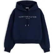 Tommy Hilfiger Logo Fleece Relaxed Drawstring Hoody