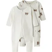 Name it Pumice Bear Pyjamas Med Långa ärmar 2 Enheter