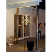 Konstsmide 4460-103 Acryl-Figur Snöflinga Varmvit LED Vit EEK: G (A - G)