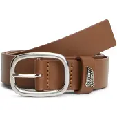 Tommy Hilfiger Bälte 'Metal Logo Oval Buckle' karamell