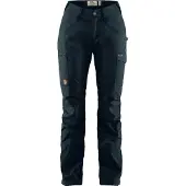 Fjall Raven - Vandringskläder dam - Kaipak Trousers Curved W Dark Navy för Unisex - Storlek S/M - Marinblå