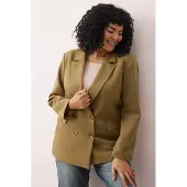 Trendyol Dam Khaki Enfärgad Lång Oversize Plus size Kavajer
