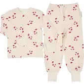 Geggamoja Pyjamas Tvådelad Candycane Beige - 98/104