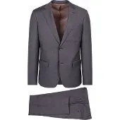 Suitable Sharkskin Kostym Ull Aubergine Lila Bourgogne Storlek