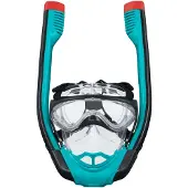 Bestway 24058 / 23, Vuxen, Heltäckande cyklop, Snorkling, Silikon, Svart, Röd, Transparent, Turkos, 14 År
