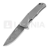 Lionsteel TRE Titanium fällkniv, Raindrop Damascus