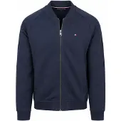 Tommy Hilfiger Tommy Hifiger Kofta Zip Intechno Marinbå Bå Mörkbå Storek