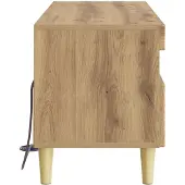 vidaXL LED TV-skåp Artisan-ek Konstruerat trä