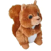 Wild republic Röd Ekorre Plush, Fylld Djur, Kramdjur, Gåvor till Barn, 7 tum