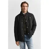 Gant för män. 7006497 Jacka Quilted Windcheater Mid svart (L), Casual, Klassisk, Polyester