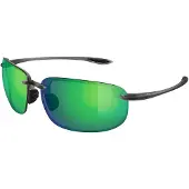 Maui jim - Solglasögon - Ho'Okipa XLarge Maui Green Grey för Unisex - Grå