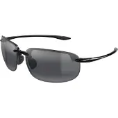Maui jim - Solglasögon - Ho'Okipa XLarge Neutral Grey Black för Unisex - Svart